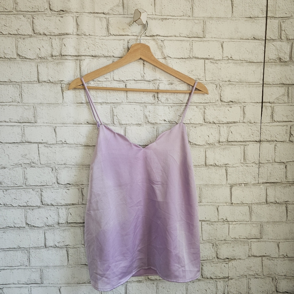 ☆ MONTEAU Lavender Scalloped Camisole